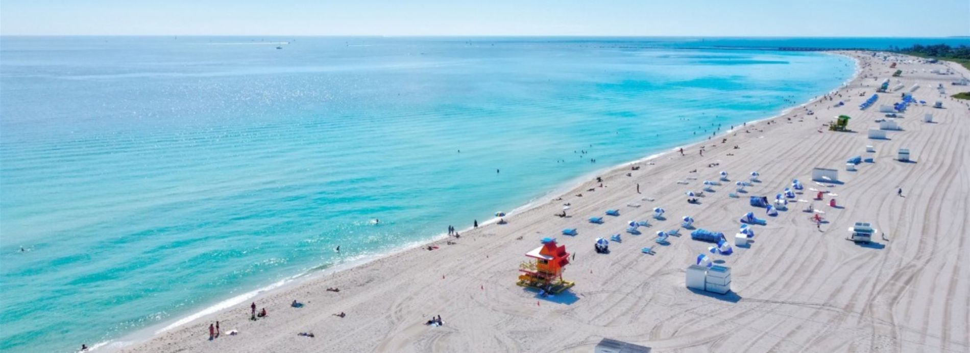 Aerial view of Miami Beach